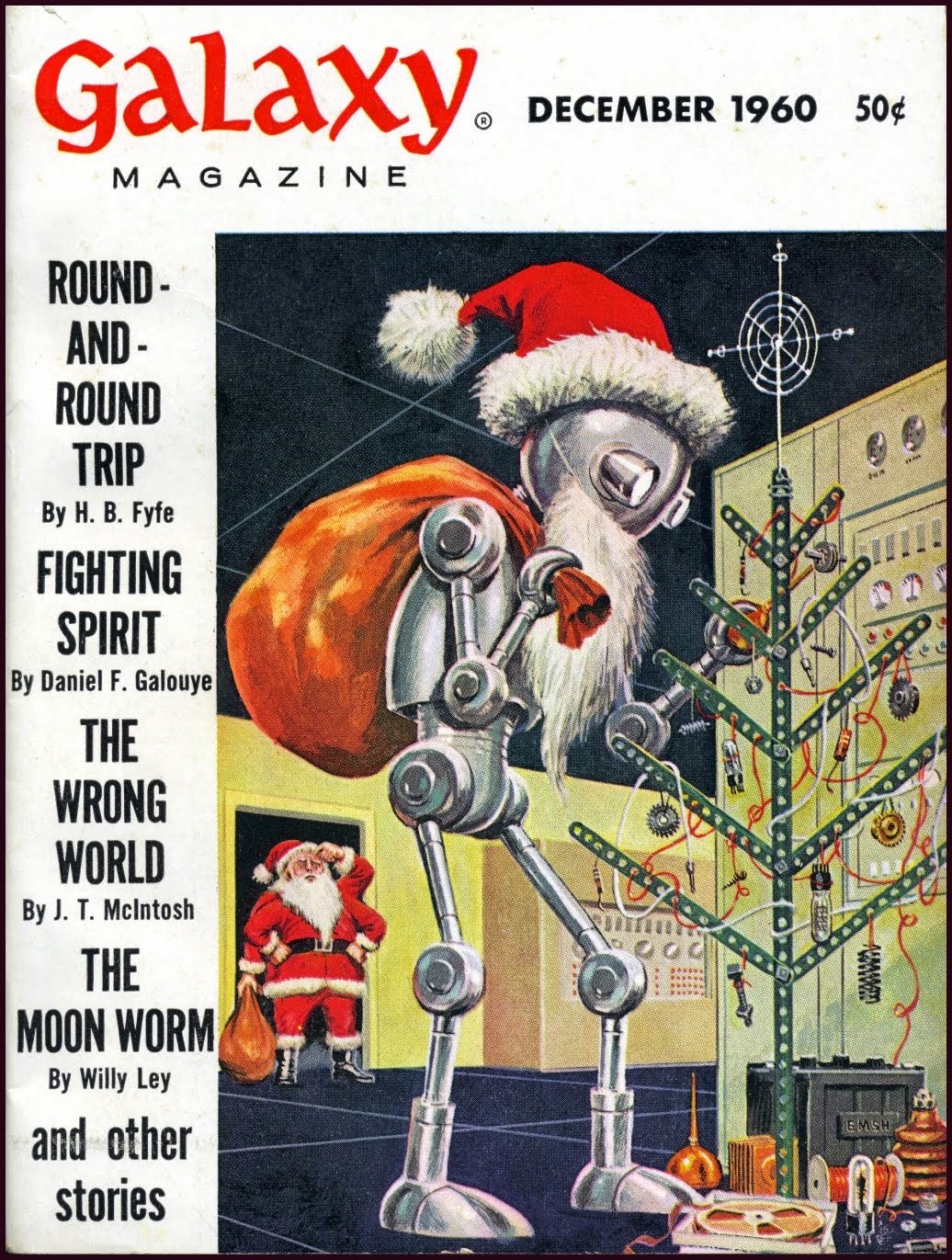 Science Fiction Christmas. Fantastic December 1960. The world is wrong